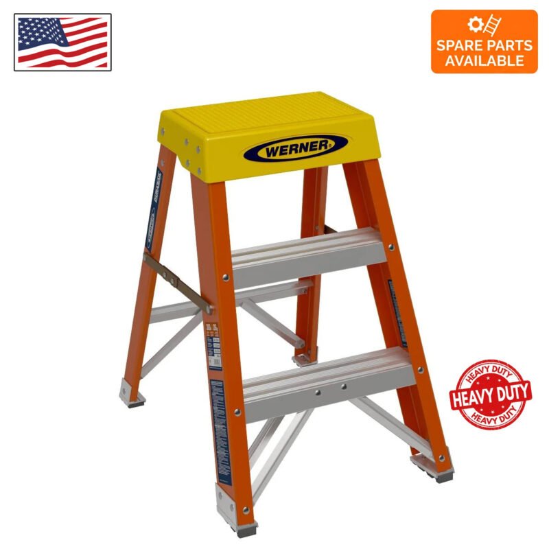 2ft type ia fiberglass step stool 6202