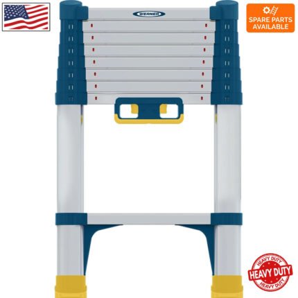 werner telescopic soft close extension ladder 2.6m