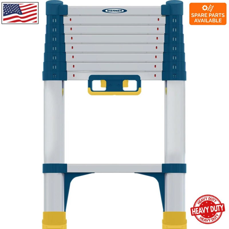 werner telescopic soft close extension ladder 2.6m