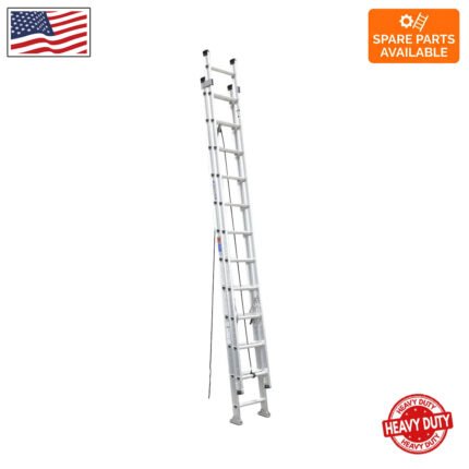 24ft type ia aluminum d rung extension ladder d1524 2