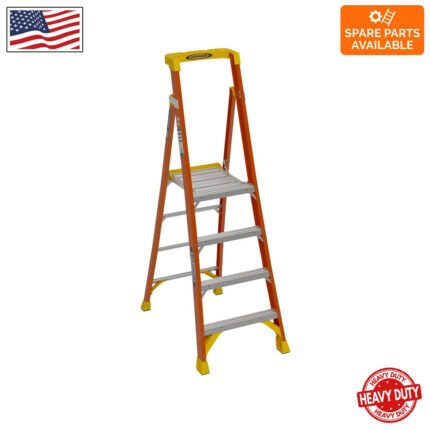 10ft reach height fiberglass podium ladder 4ft type ia pd6204