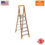 12ft reach height fiberglass podium ladder 6ft type ia pd6206