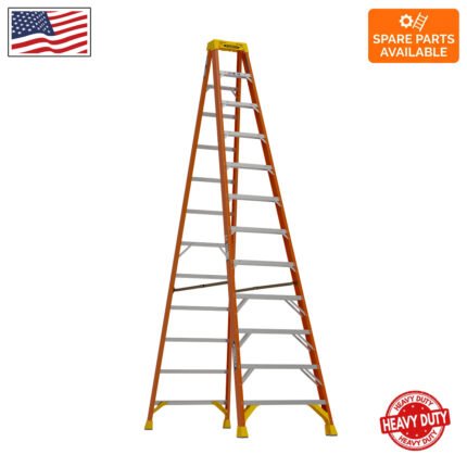12ft type ia fiberglass step ladder 6212