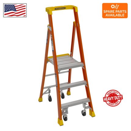 3ft podium ladder pd6203 4c with casters