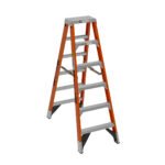 6ft type iaa fiberglass twin ladder t7406