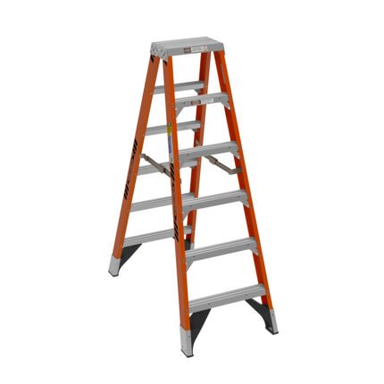 6ft type iaa fiberglass twin ladder t7406