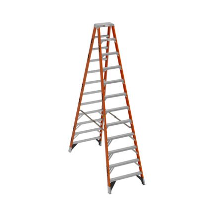 12ft type iaa fiberglass twin ladder t7412