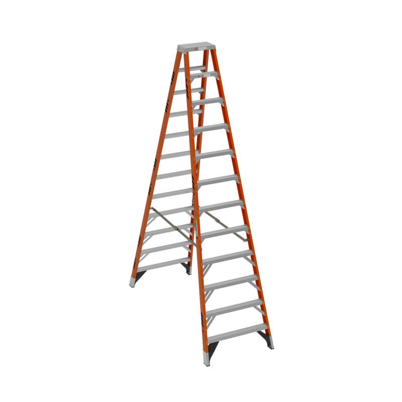 12ft type iaa fiberglass twin ladder t7412